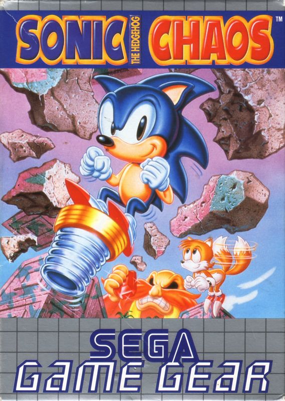 Sonic the Hedgehog box art for Sega Master System